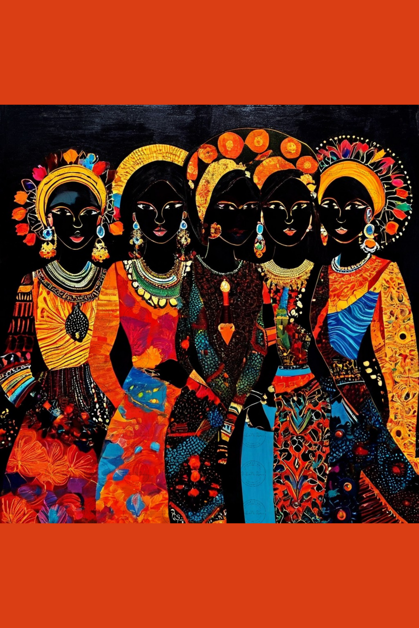 Digital Art - Vibrant Rhythms: The Essence of African Splendor - #2013