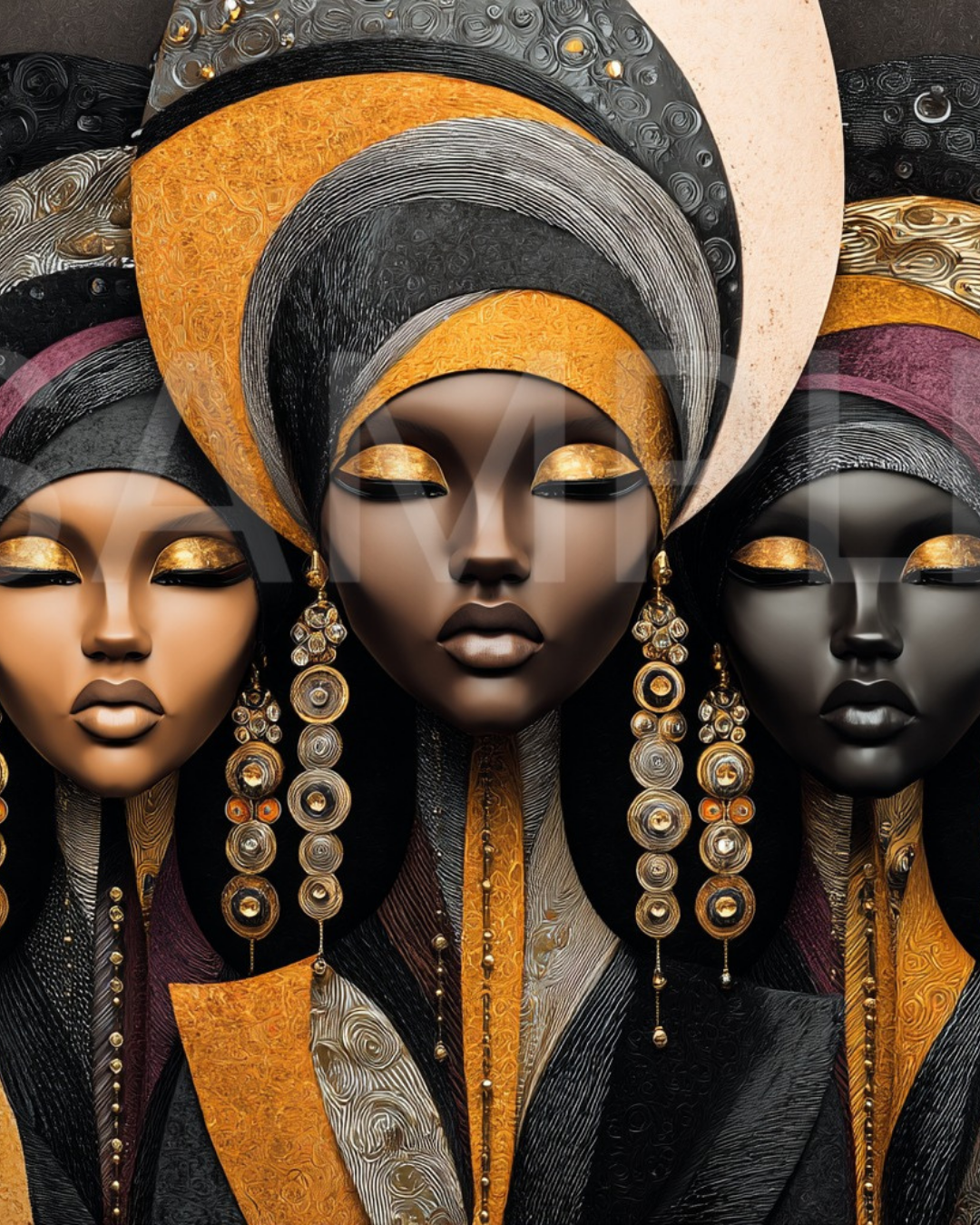 Urban Radiance: Afrocentric Digital Art Collection | Velvet's View - 546112