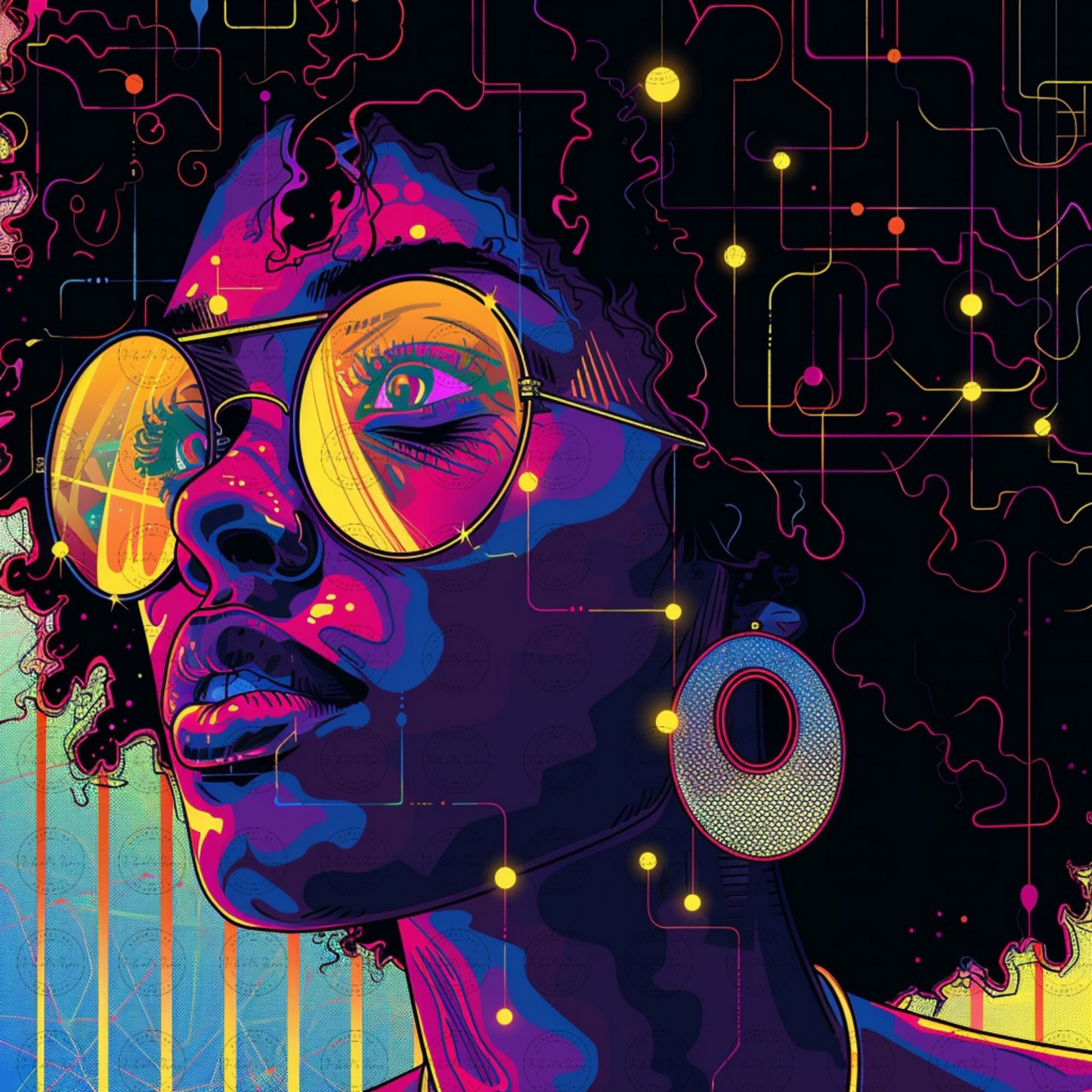 Digital Art - Vibrance & Vision: A Digital Odyssey - #2015