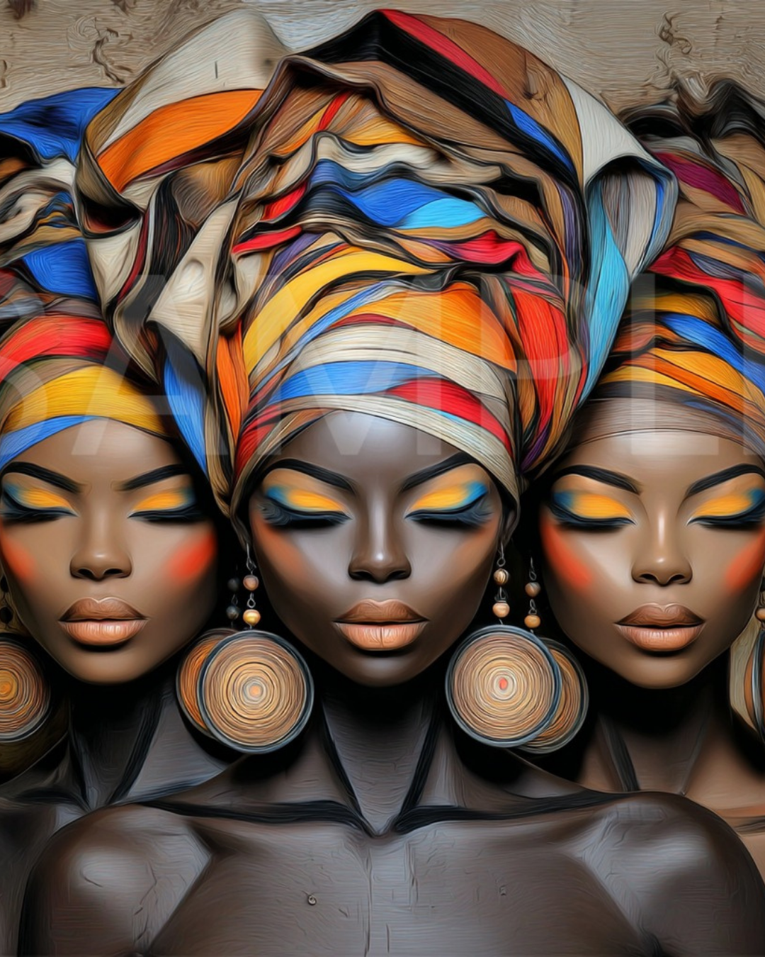 Urban Radiance: Afrocentric Digital Art Collection | Velvet's View - 546399