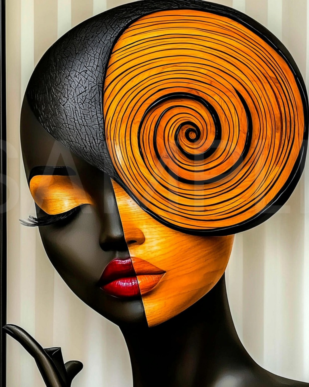 Carved in Glory: Afro-Elegance Reimagined by Velvet’s View - 82614m7
