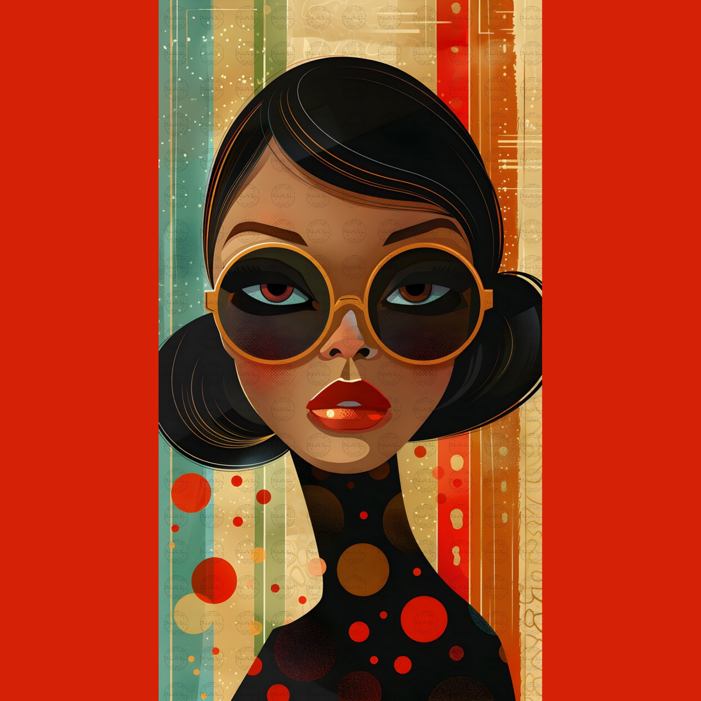 Digital Art - Silhouettes of Style: The Chic Series - #2012