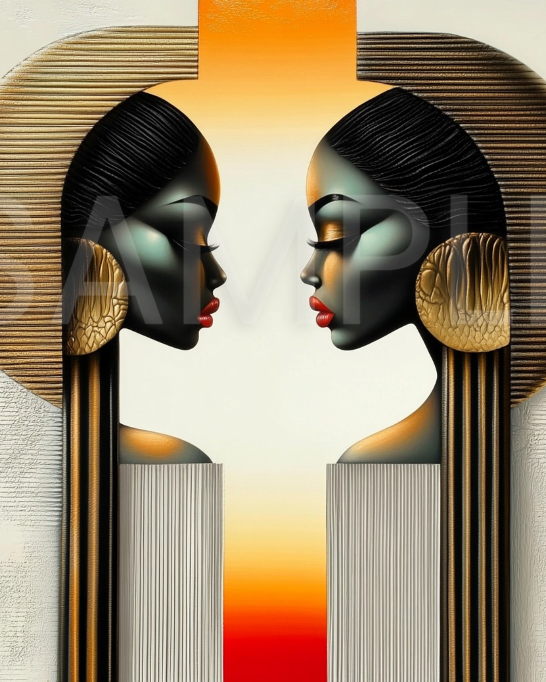 Reflections in Gold: The Duality of Black Beauty- Velvet's View - 741258