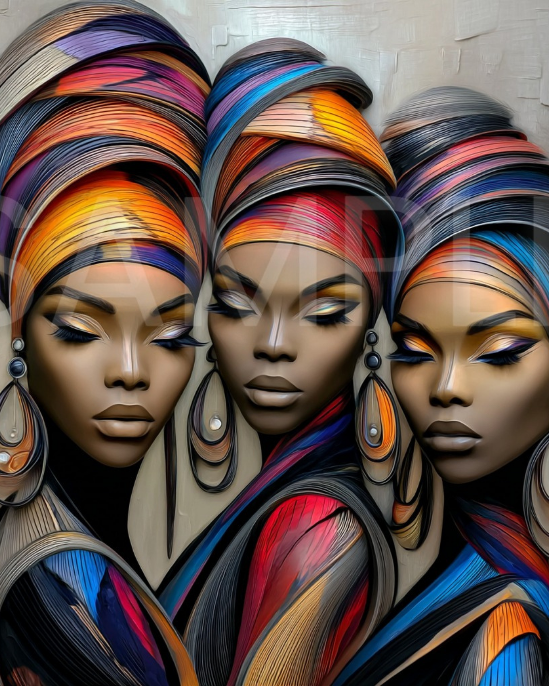 Urban Radiance: Afrocentric Digital Art Collection | Velvet's View - 217569