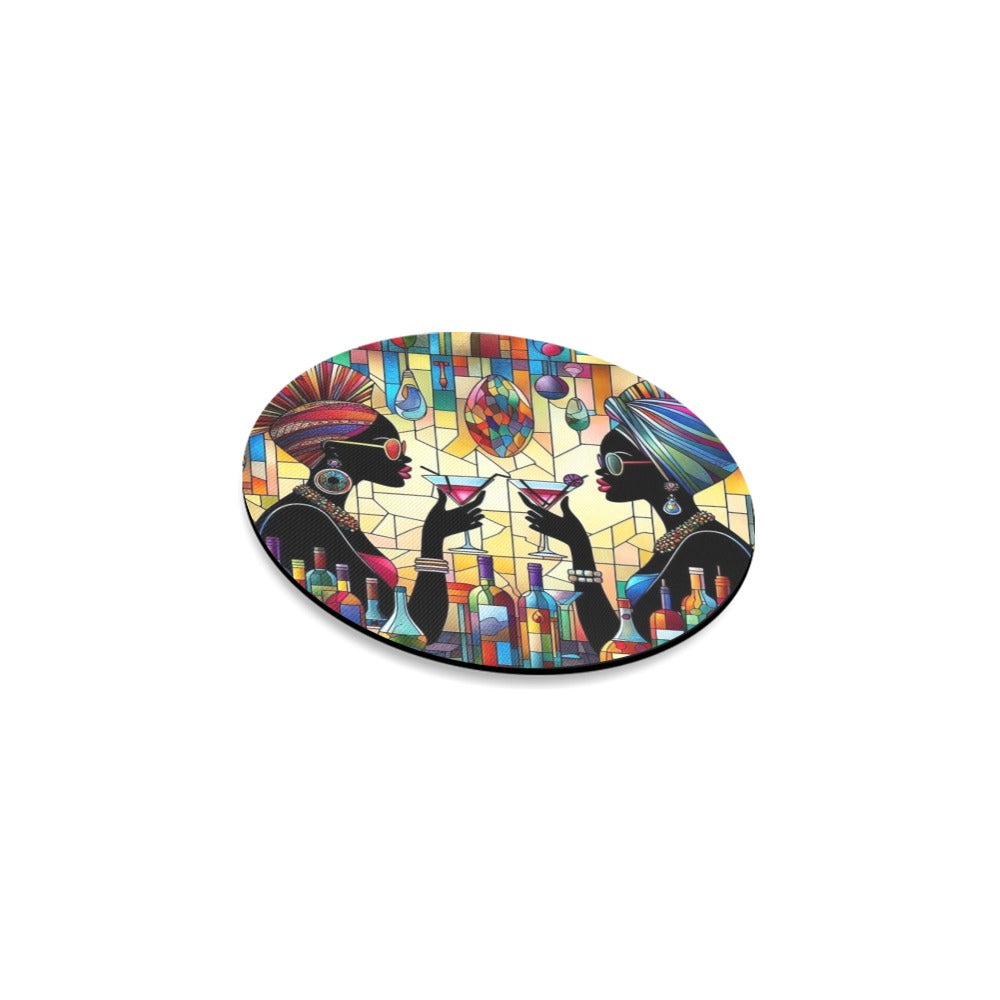 Round Coaster Set - Velvet's View - Sip & Savor - Exquisite Elegance Coaster Collection