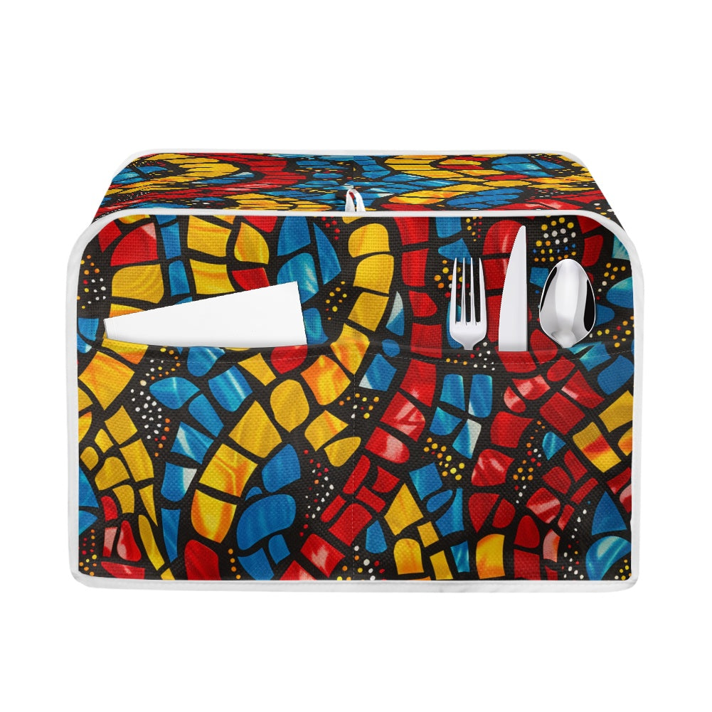 Elegant Adinkra-Inspired Fabric Collection -Toaster Cover - #2018