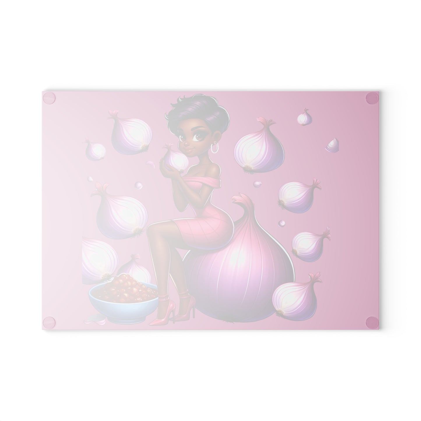 Glass Cutting Board - Onion Delight Glass Cutting Boards Collection 2011