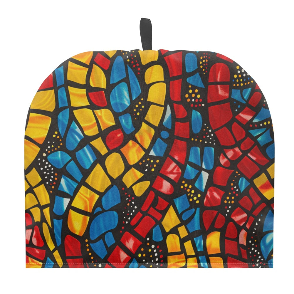 Cavcas Teapot Cover - Velvet's View - Elegant Adinkra-Inspired Fabric Collection -