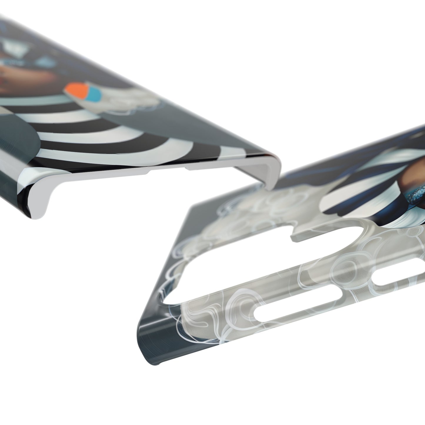 Slim Phone Cases - Black Girl Art - Velvet's View - Ethereal Vibrance