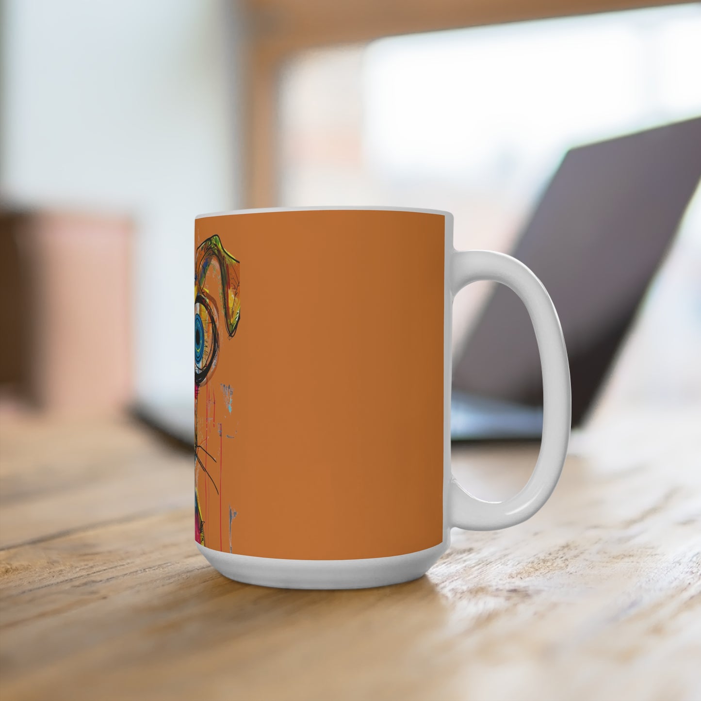 Funny Art Dog Mug 15oz