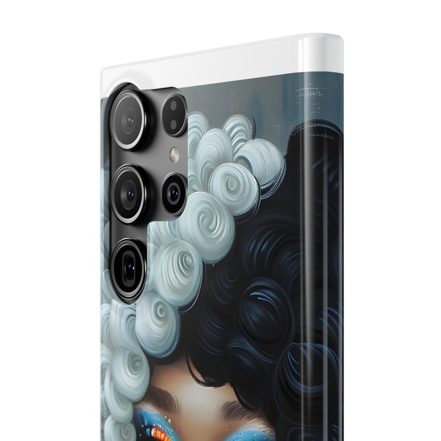 Slim Phone Cases - Black Girl Art - Velvet's View - Ethereal Vibrance