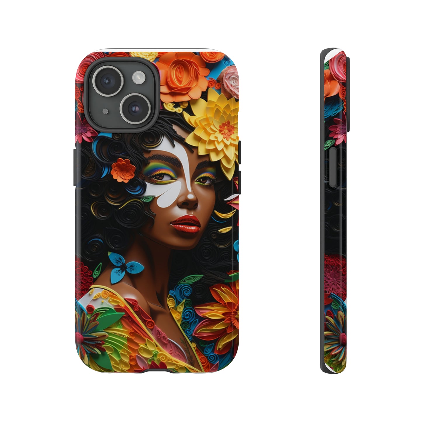 Tough Phone Cases - Black Girl Art - Velvet's