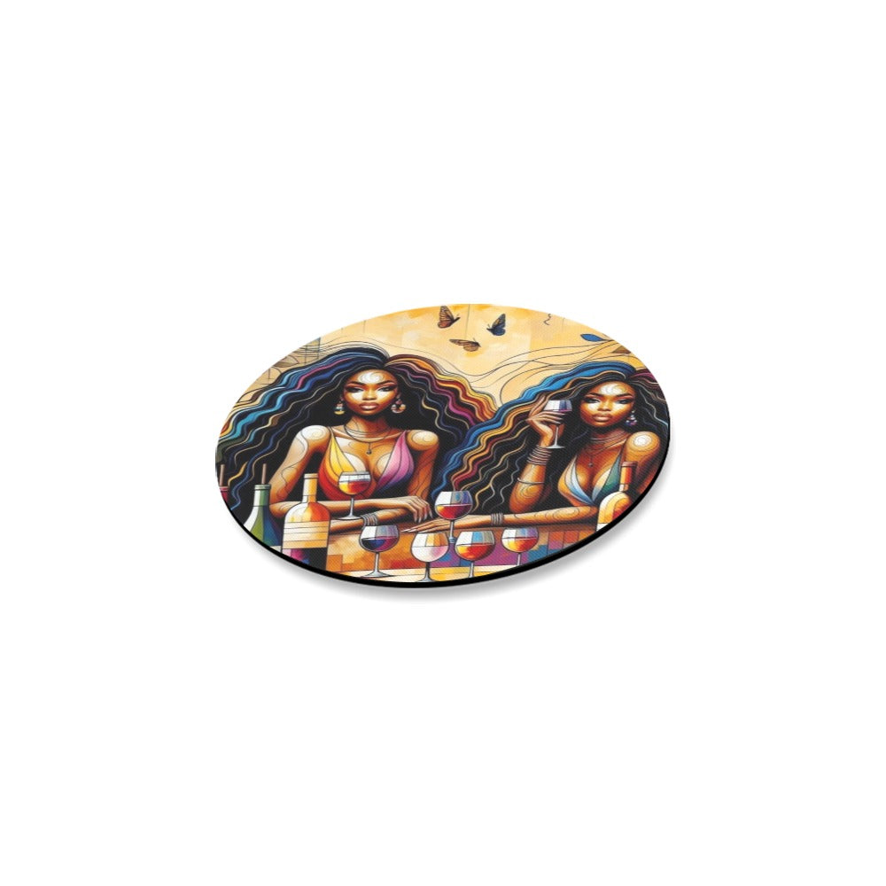 Round Coaster Set - Velvet's View - Sip & Savor - Exquisite Elegance Coaster Collection