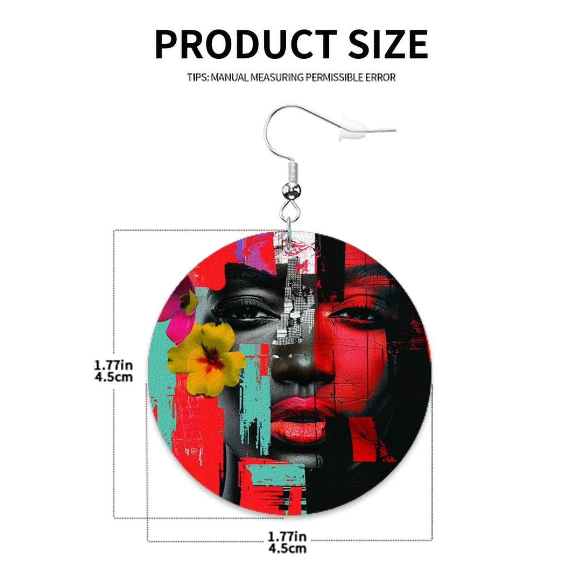 Leather Round Earrings - Velvet's View