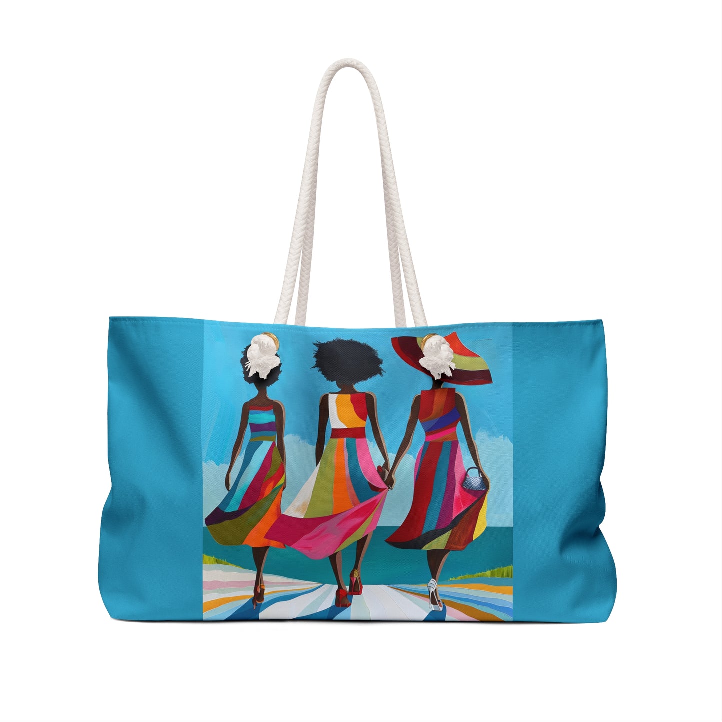 Weekender Bag - Afro Chic: A Celebration of Vibrant Elegance - #2013