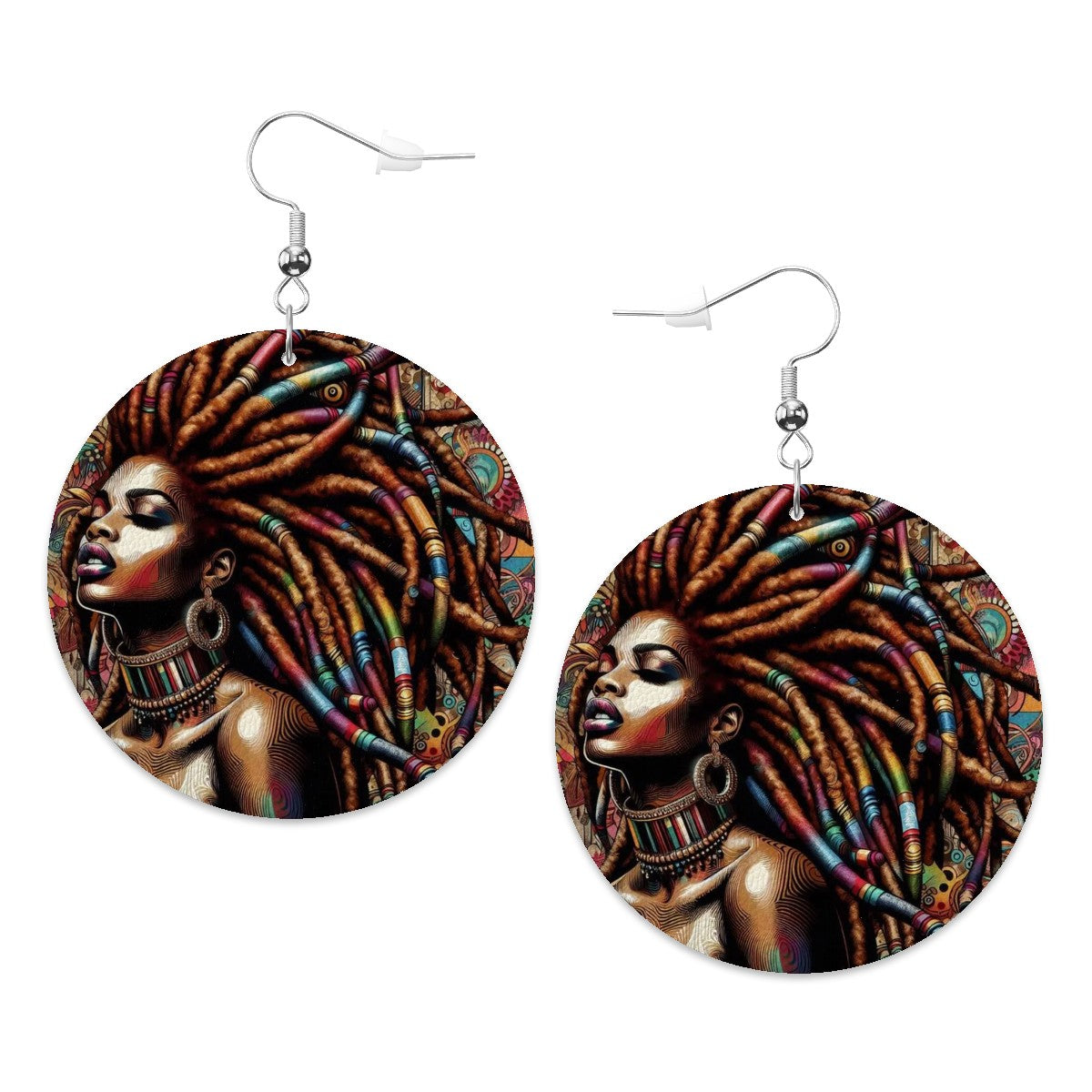 Leather Round Earrings - Velvet's View