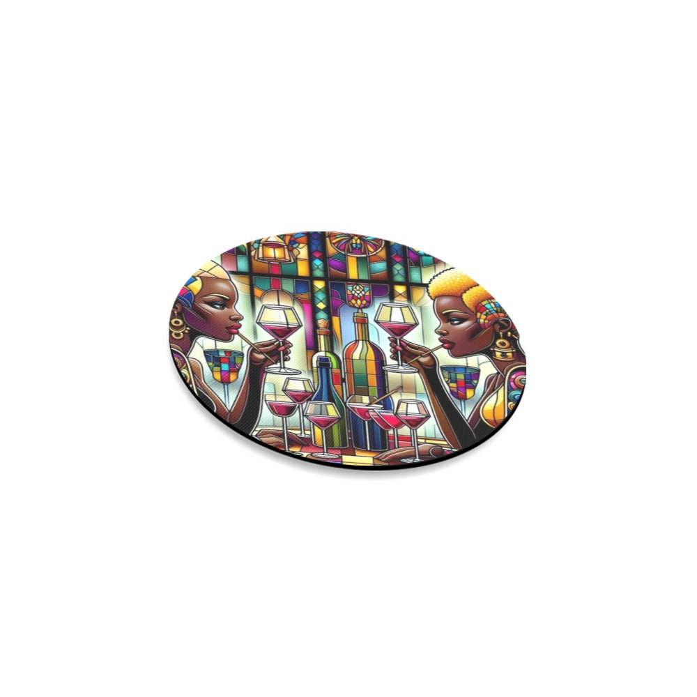 Round Coaster Set - Velvet's View - Sip & Savor - Exquisite Elegance Coaster Collection