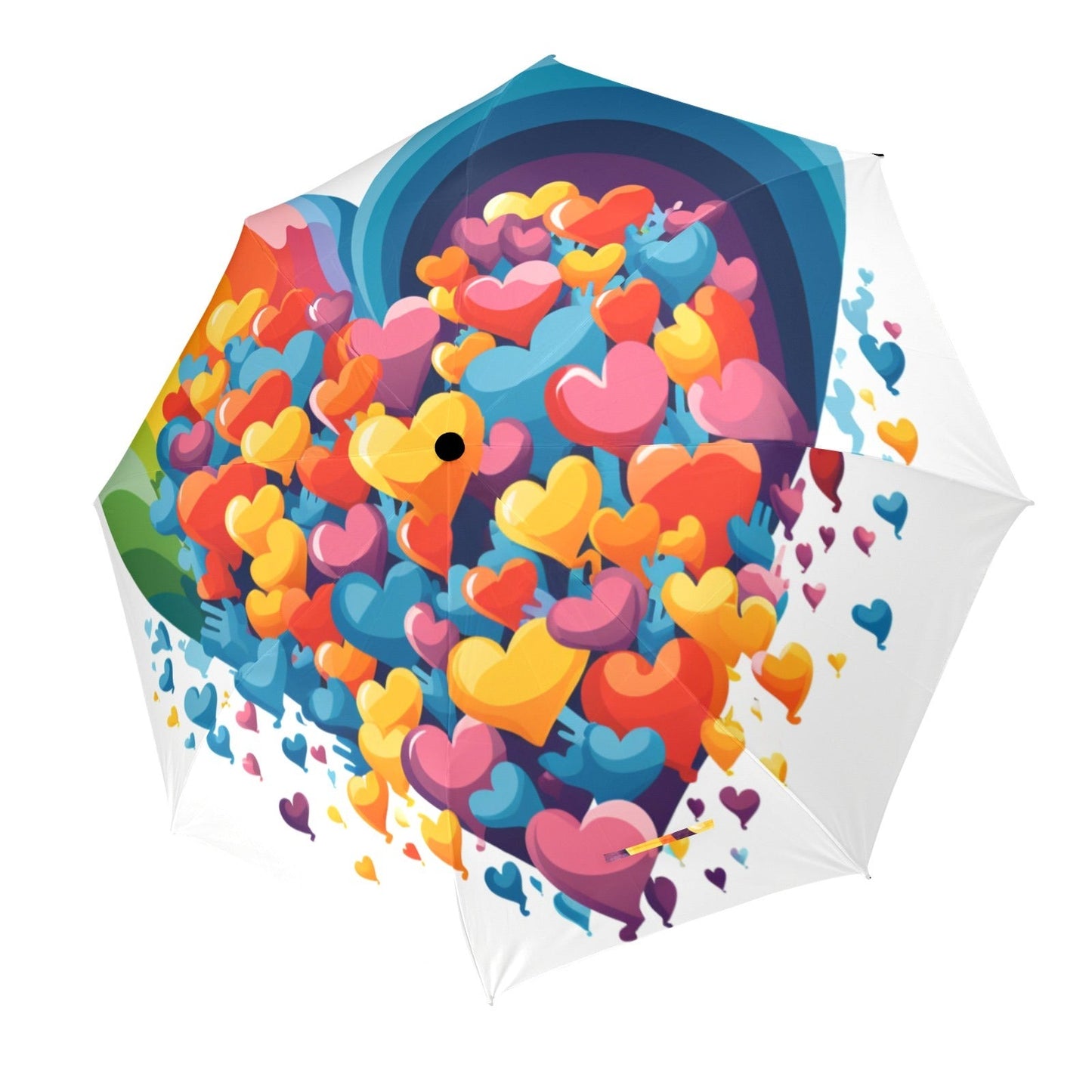 Radiant Hearts Collection - Semi-Automatic Foldable Umbrella (Model U12) - #2014