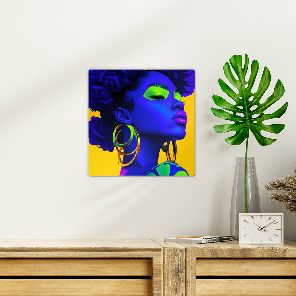 Vivid Visions: The Essence of Afro-Modernism Collection - Cool Blue Wall Tile - #2011
