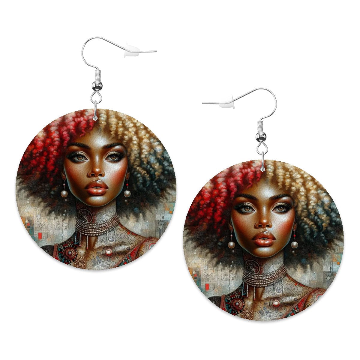 Leather Round Earrings - Velvet's View