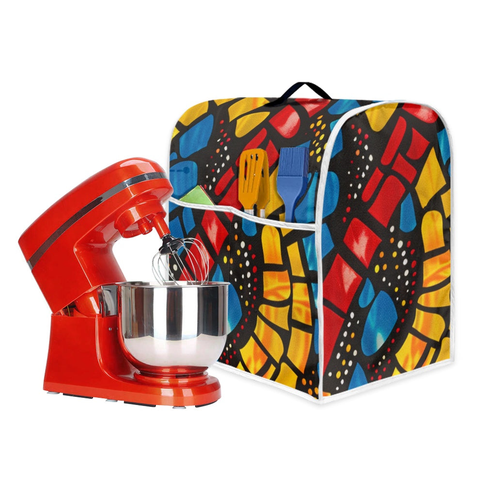 Mixer cover- Velvet's View - Elegant Adinkra-Inspired Fabric Collection