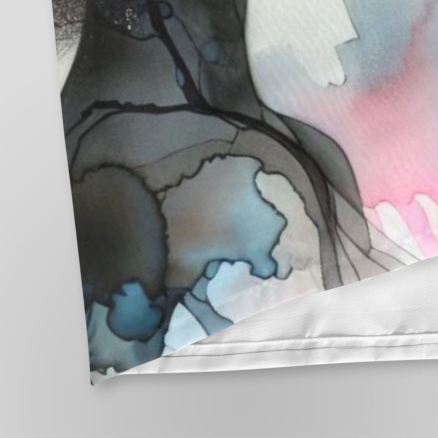 Urban Bloom Afro Shower Curtain – Black Woman Art with Cityscape & Floral Afro - 777994