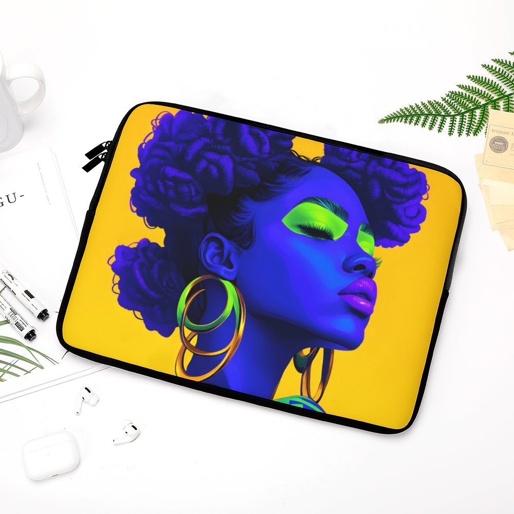 Vivid Visions: The Essence of Afro-Modernism Collection - Laptop Sleeve (Multiple Sizes) Laptop Sleeve Multi Size - #2011