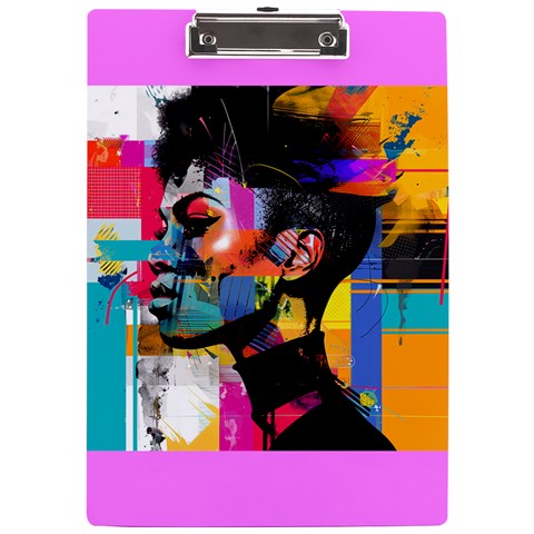 Vibrant Visions: Art-Inspired Elegance for Everyday Life Collection - A4 Acrylic Clipboard - #2011