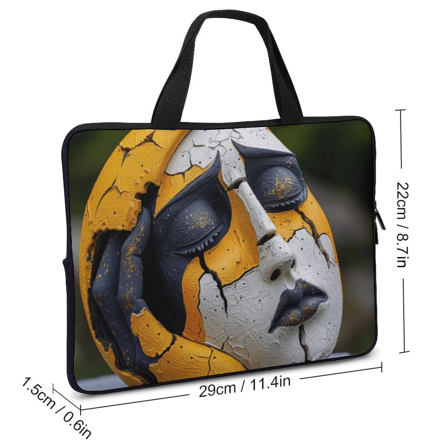 Laptop Bag - Black Girl Art - Velvet’s View - Artistic Laptop Covers Collection - Laptop Bag (Multiple Sizes) #2057