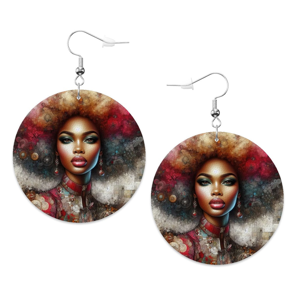 Leather Round Earrings - Velvet's View