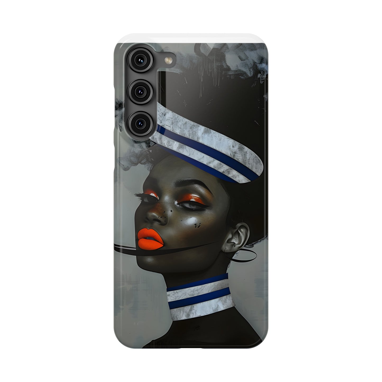 Slim Phone Cases - Black Girl Art - Velvet's View - Ethereal Vibrance
