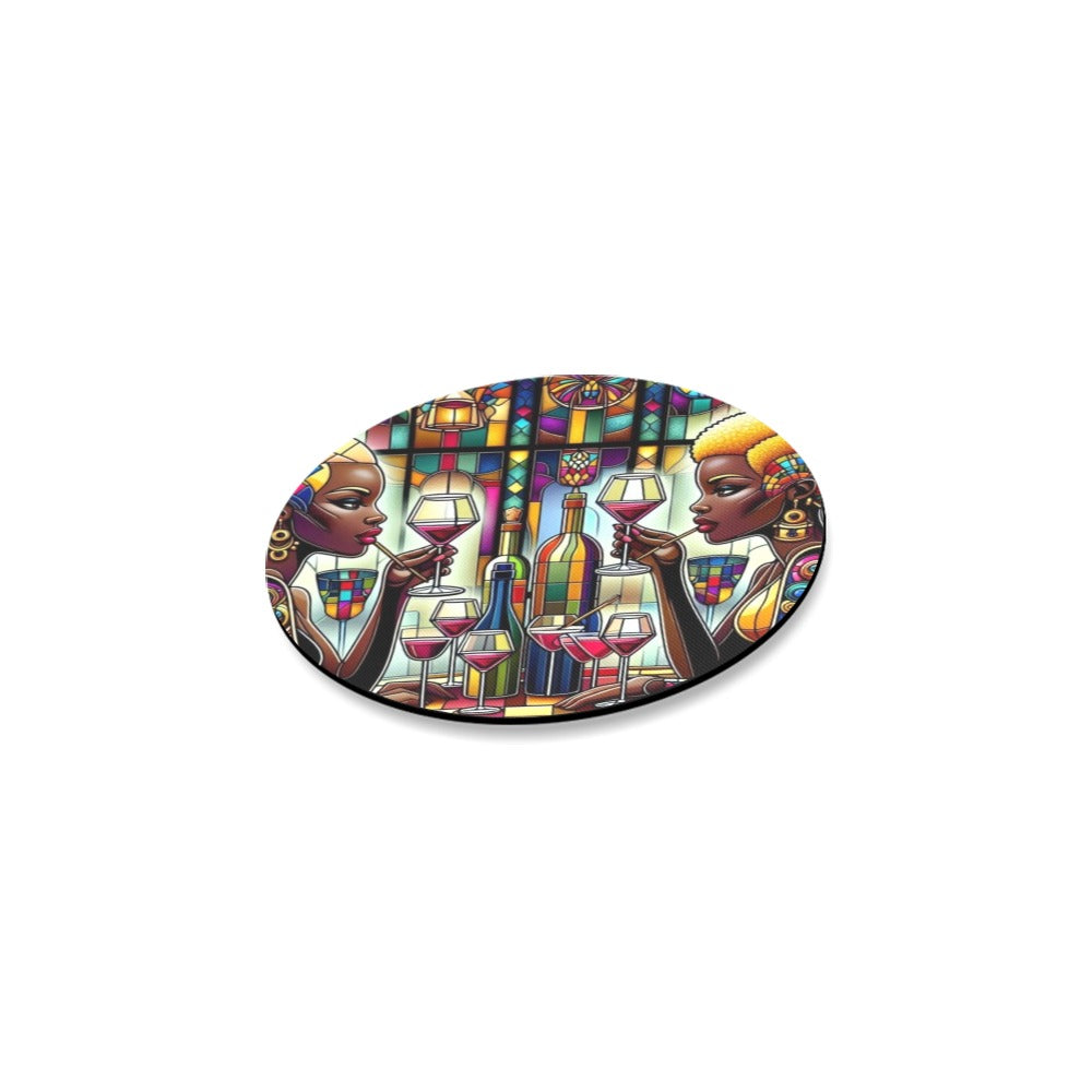 Round Coaster Set - Velvet's View - Sip & Savor - Exquisite Elegance Coaster Collection