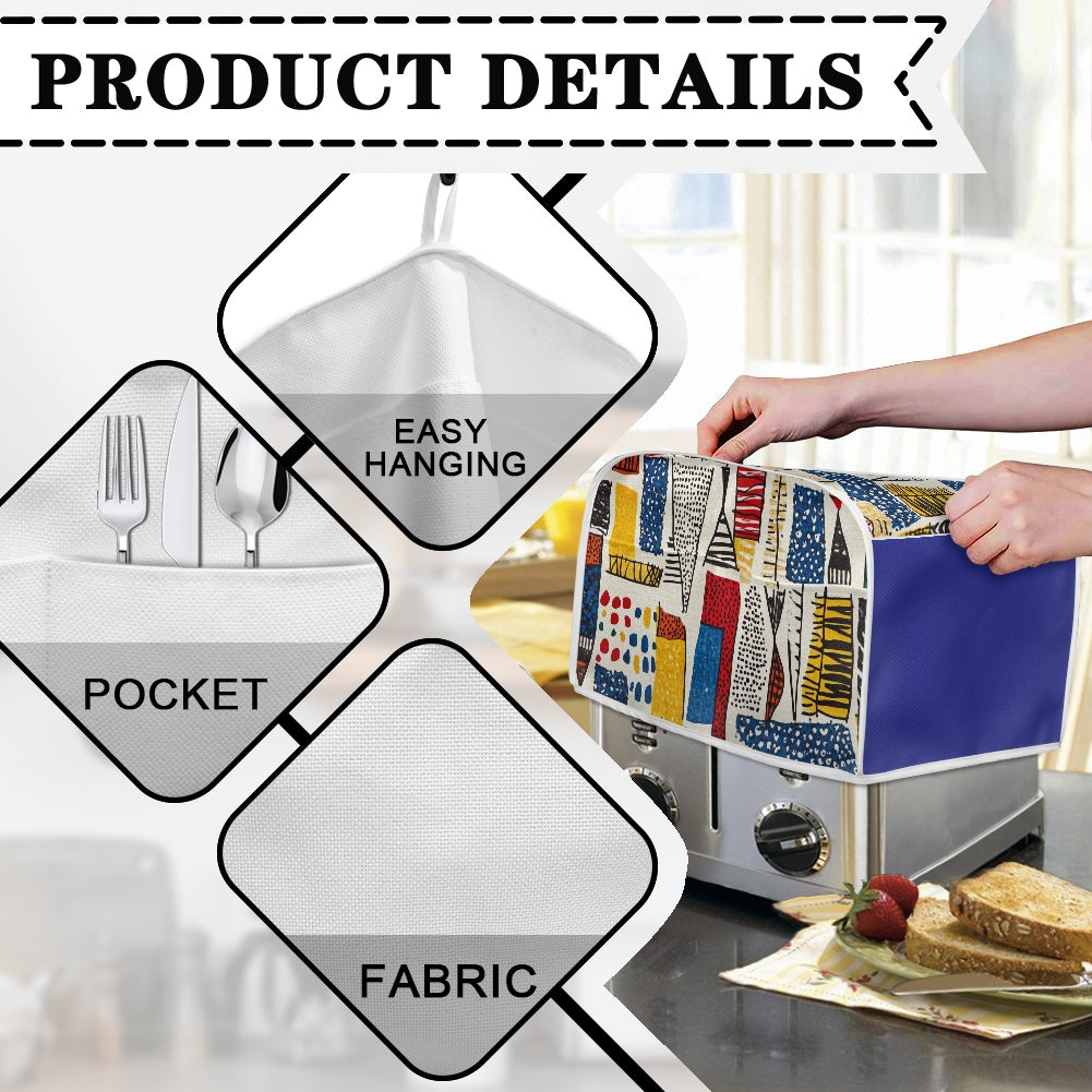 Elegant Adinkra-Inspired Fabric Collection -Toaster Cover - #2021