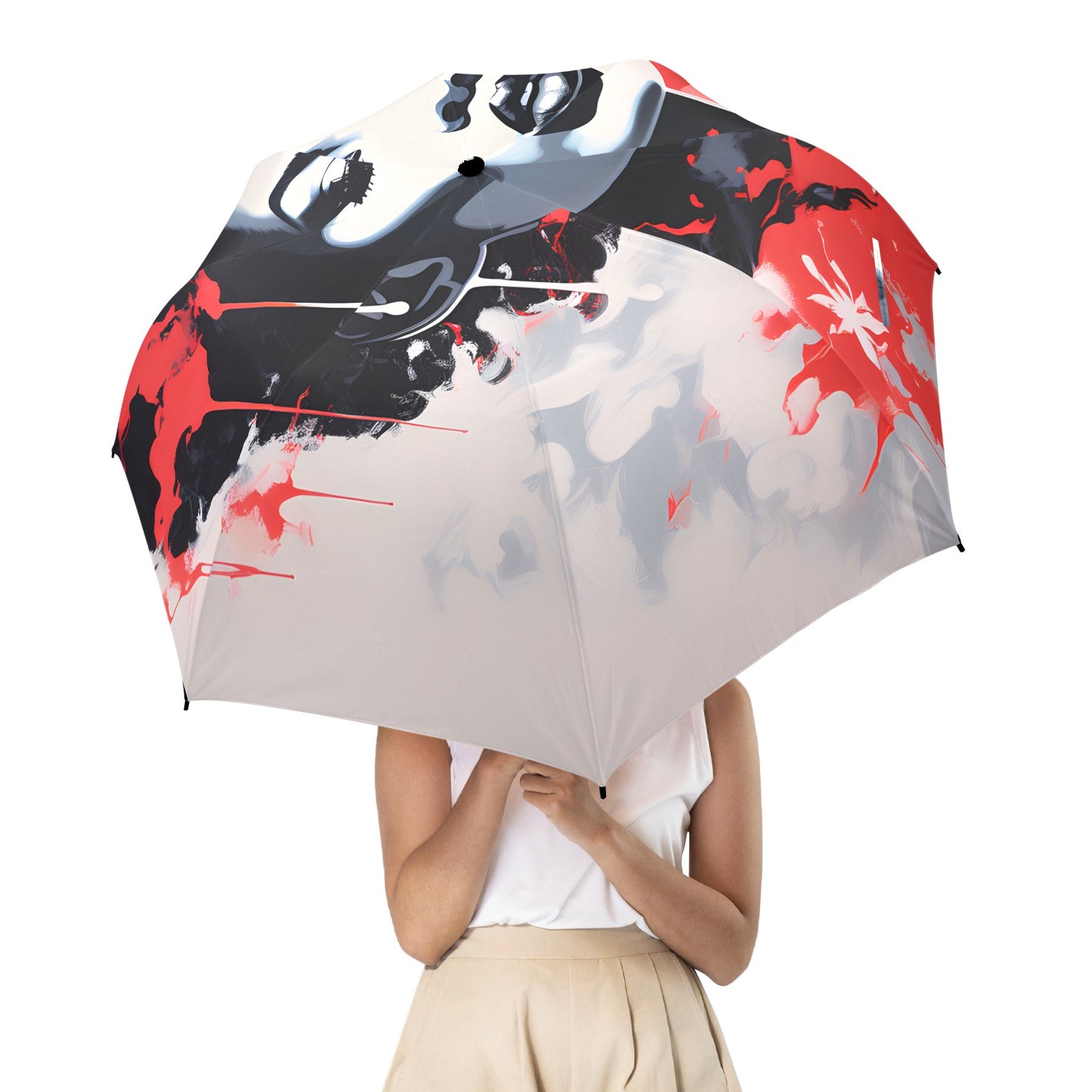 Vibrant Visions - Semi-Automatic Foldable Umbrella (Model U12) - #2012