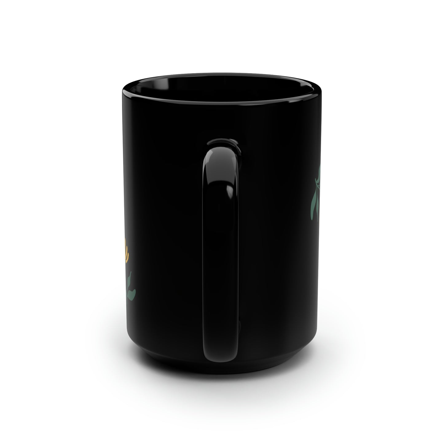 Velvets View - Full of Glow - Black Mug, 15oz