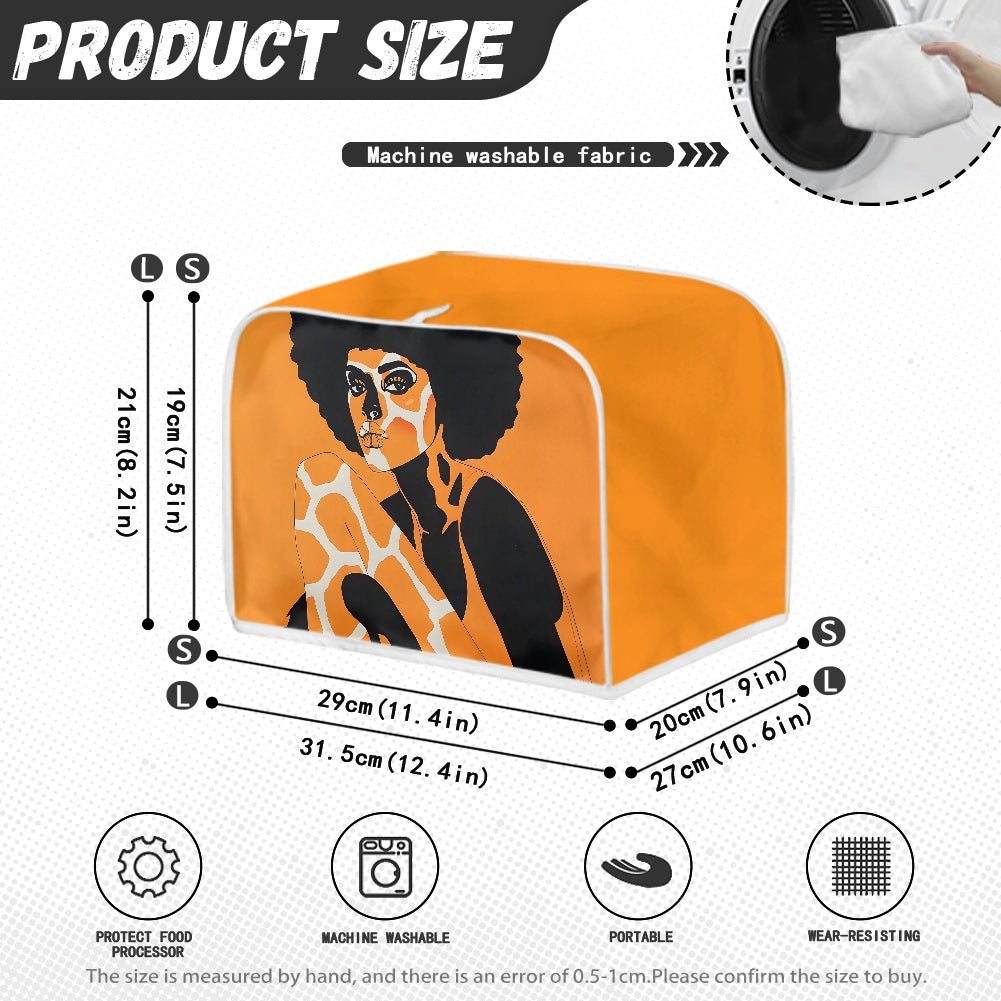 Toaster Cover - Velvet's View - Giraffe Essence - A Fusion of Nature and Elegance Collection