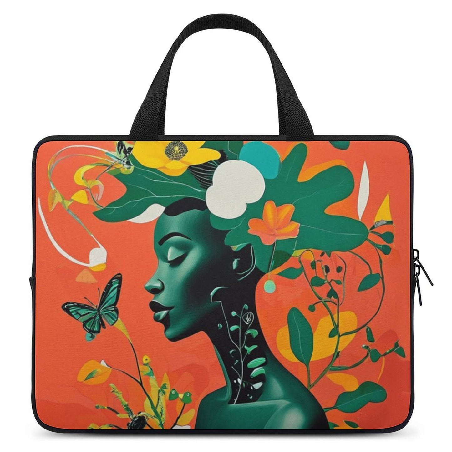 Laptop Bag - Black Girl Art - Velvet’s View - Artistic Laptop Covers Collection - Laptop Bag (Multiple Sizes) #2049
