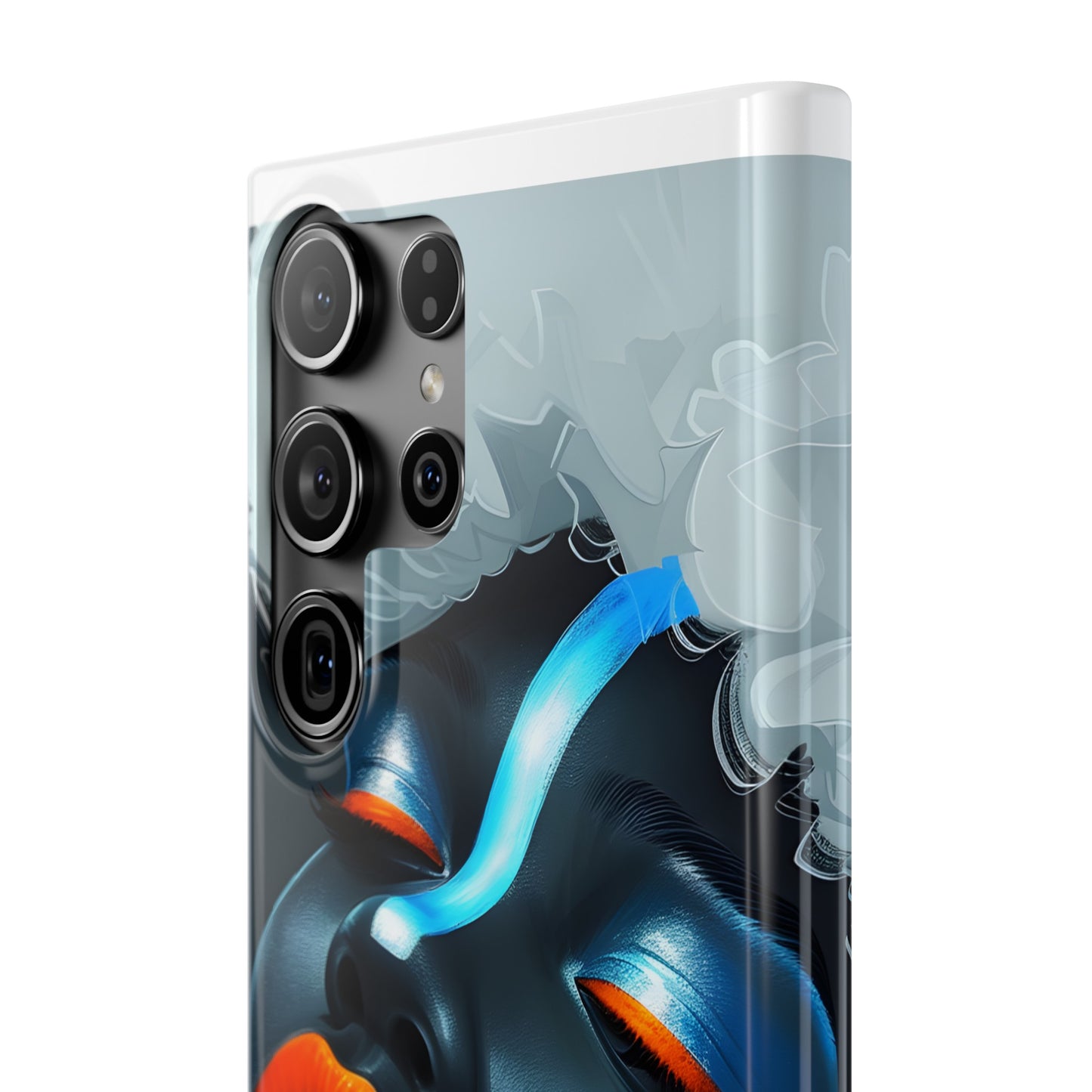 Slim Phone Cases - Black Girl Art - Velvet's View - Ethereal Vibrance