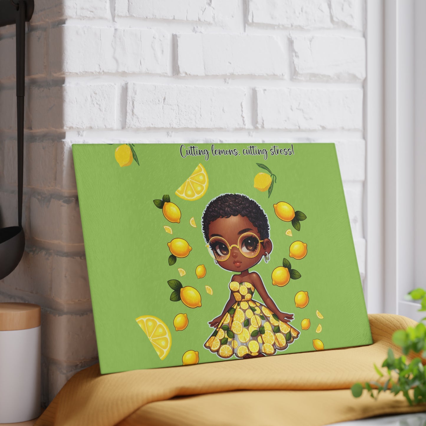 Glass Cutting Board - Velvet's View: The Lemon Delight Collection – 2014