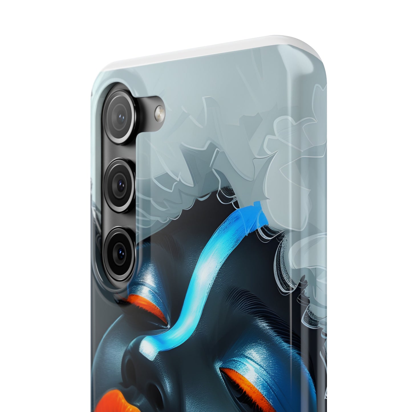 Slim Phone Cases - Black Girl Art - Velvet's View - Ethereal Vibrance