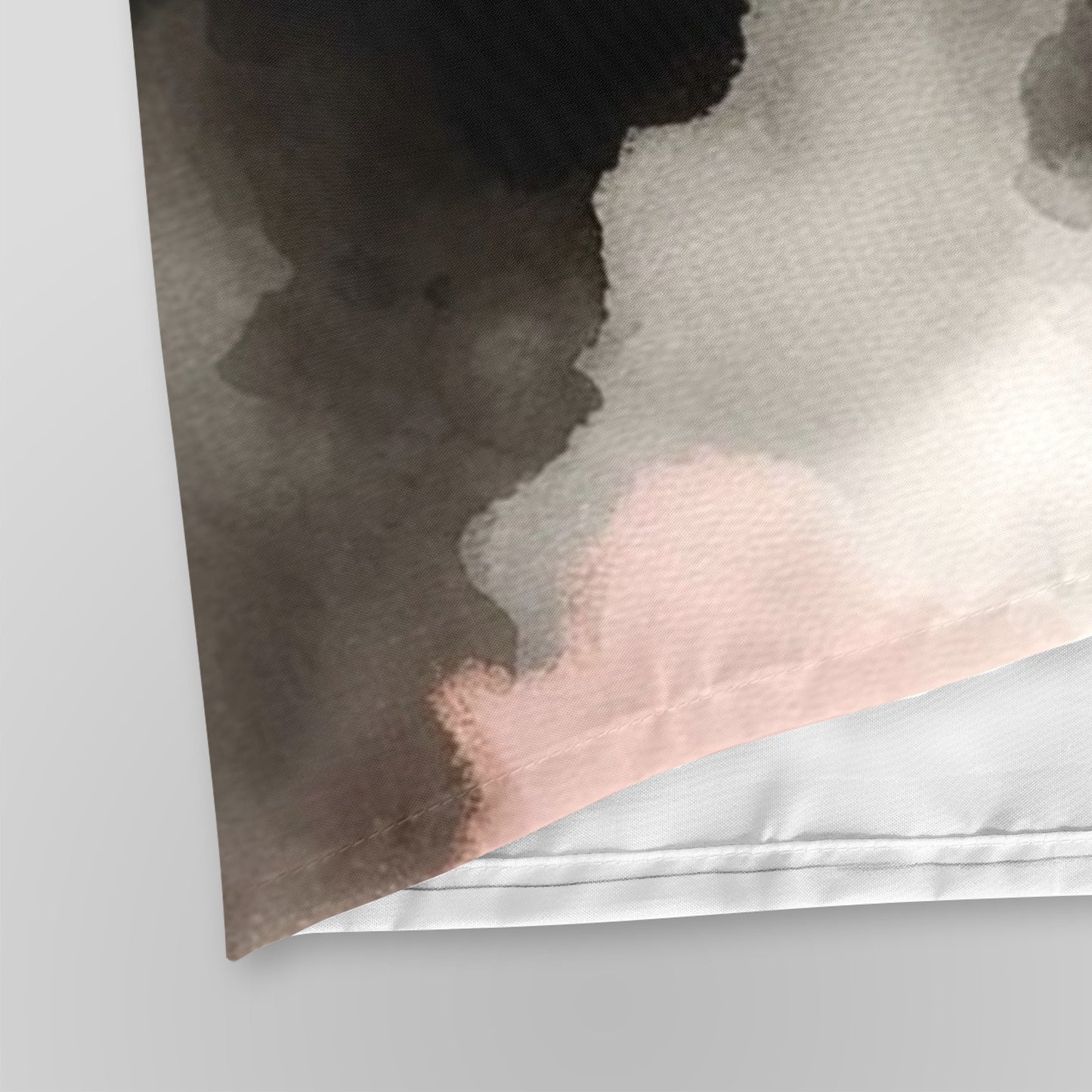 Afro Watercolor Shower Curtain Collection – Black Woman Silhouette Art for Bathroom Décor - 8670094