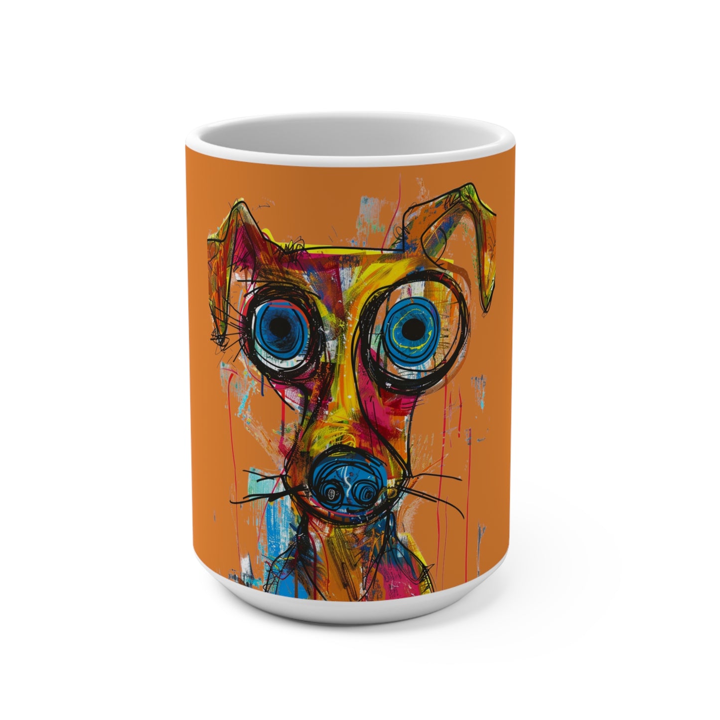 Funny Art Dog Mug 15oz