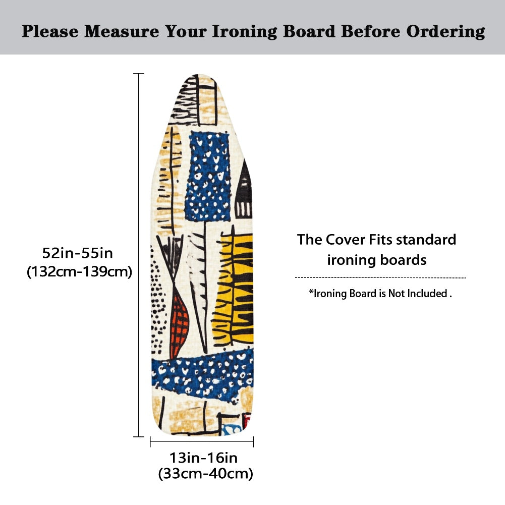 Ironing Board Cover - Velvet's View - Elegant Adinkra-Inspired Fabric Collection