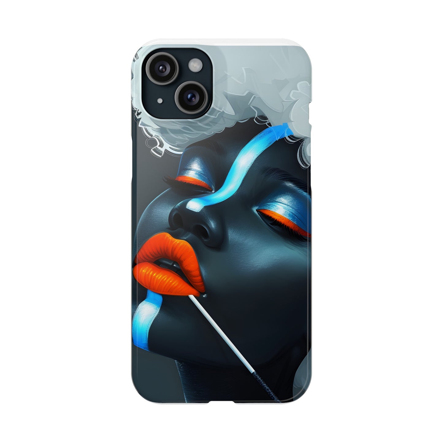 Slim Phone Cases - Black Girl Art - Velvet's View - Ethereal Vibrance