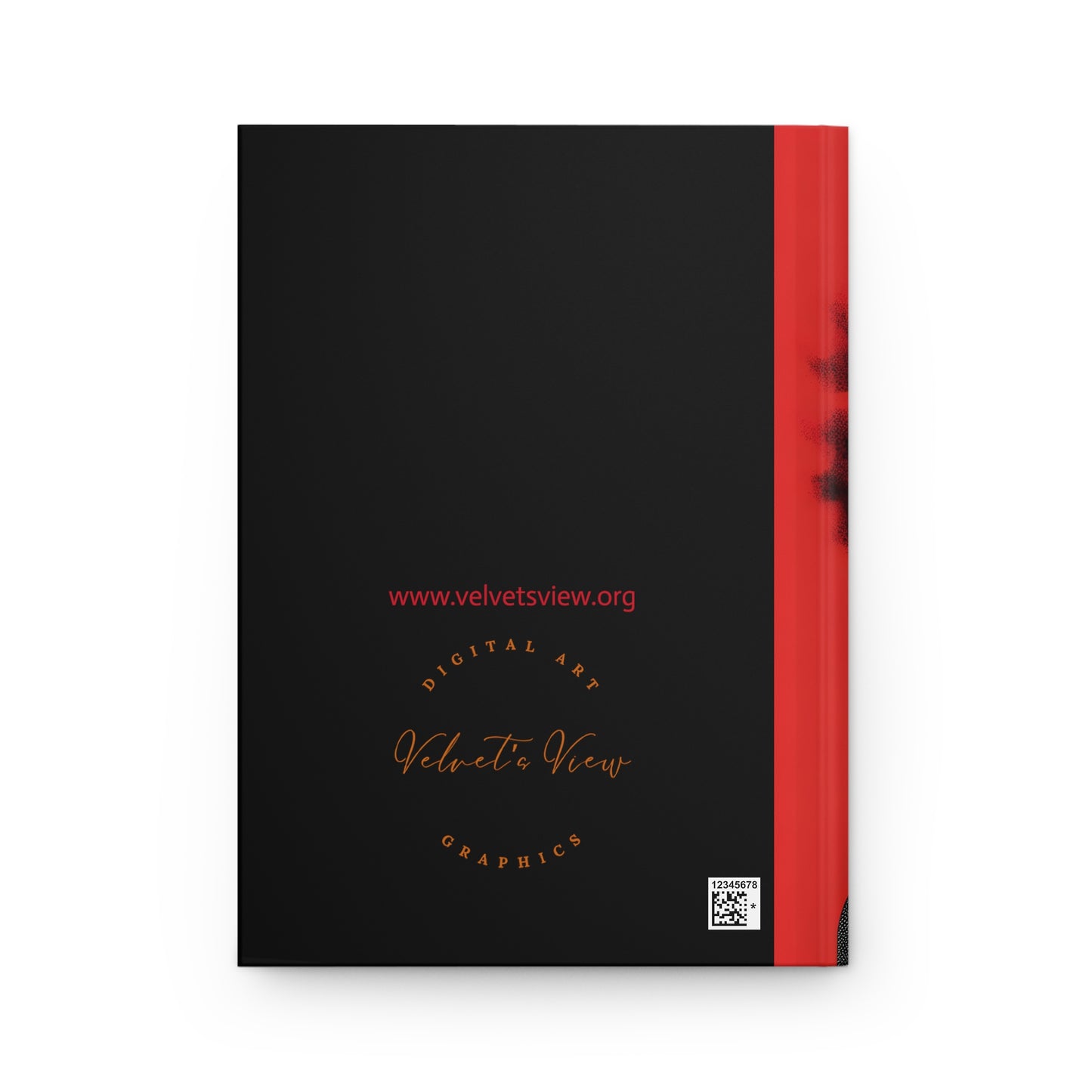 Hardcover Journal Matte - Black Girl Art - Velvet's View - Vibrant Visions: Empowering Faces Collection -