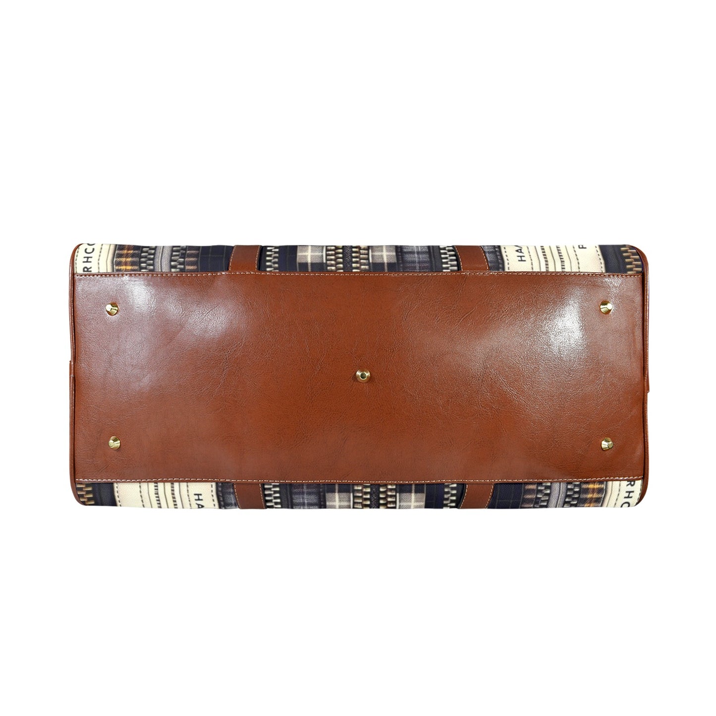 Large Capacity Travel Bag - Large - Velvet's View - Zipper Symphony Collection - (Brown Long Patch) (1736)