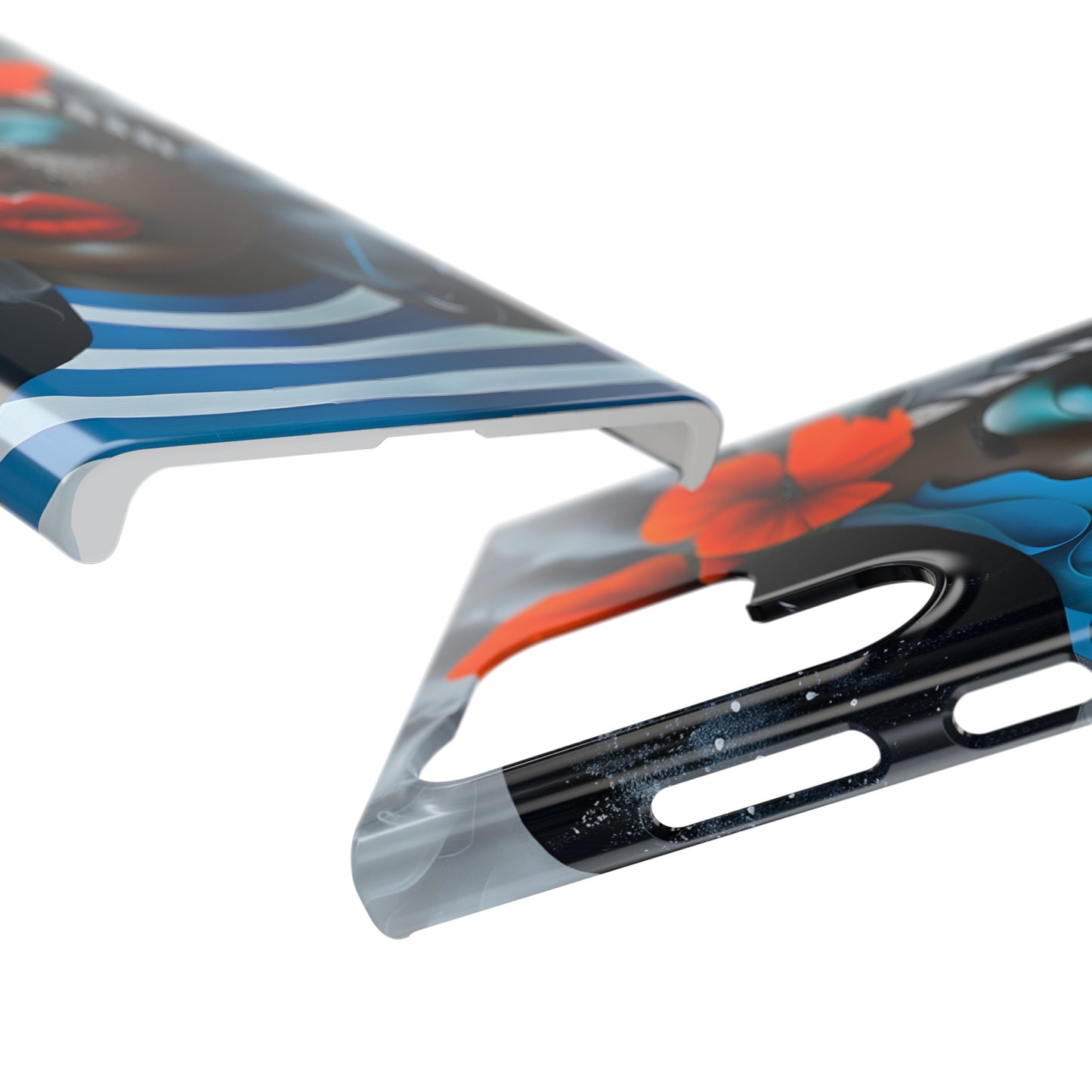 Slim Phone Cases - Black Girl Art - Velvet's View - Ethereal Vibrance