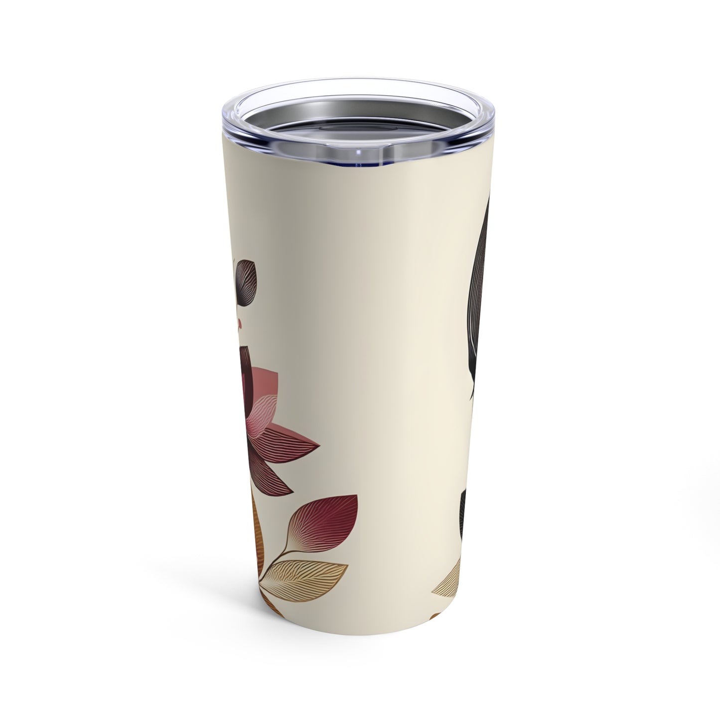 Tumbler 20oz - Black Girl Art - Velvet's View - Floral Whispers 600