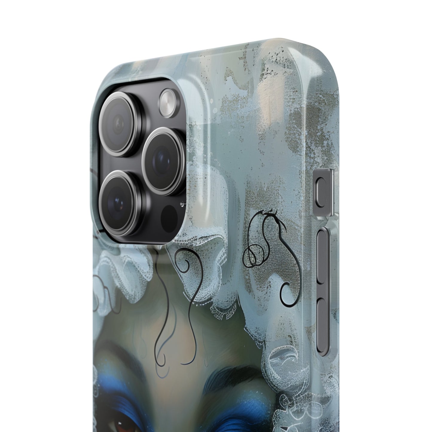 Slim Phone Cases - Black Girl Art - Velvet's View - Ethereal Vibrance