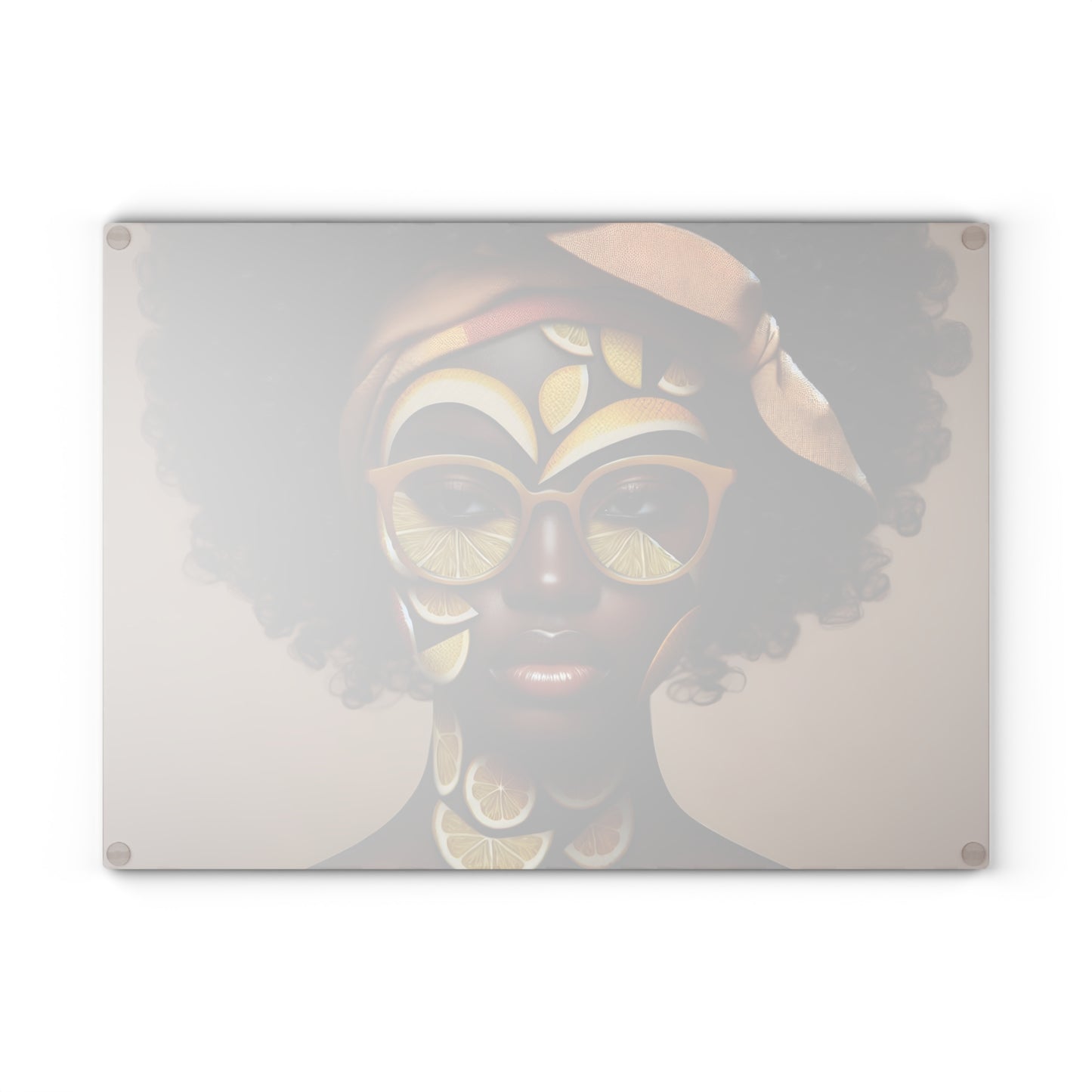 Glass Cutting Board -Velvet's View: The Lemon Delight Collection – 2018